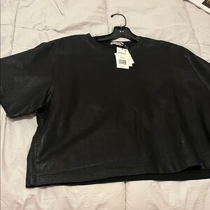 Jonathan Simkhai Black Short Sleeve Tee